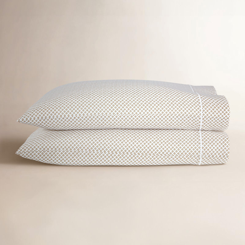 Set of 2 Emma Cotton Sateen Pillowcases, Standard Pillowcase, Linen
