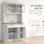 Armoire de rangement pour garde-manger de 71 po de hauteur avec support pour micro-ondes