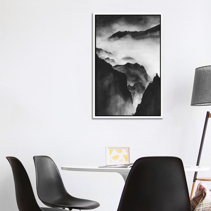 Altitude by Melissa Selmin - Painting on Canvas, White Framed, 101.6 cm H x 66.04 cm W
