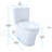 TOTO Aquia® Dual-Flush Elongated Two-Piece Toilet with Tornado Flush (Seat Included)-124885491