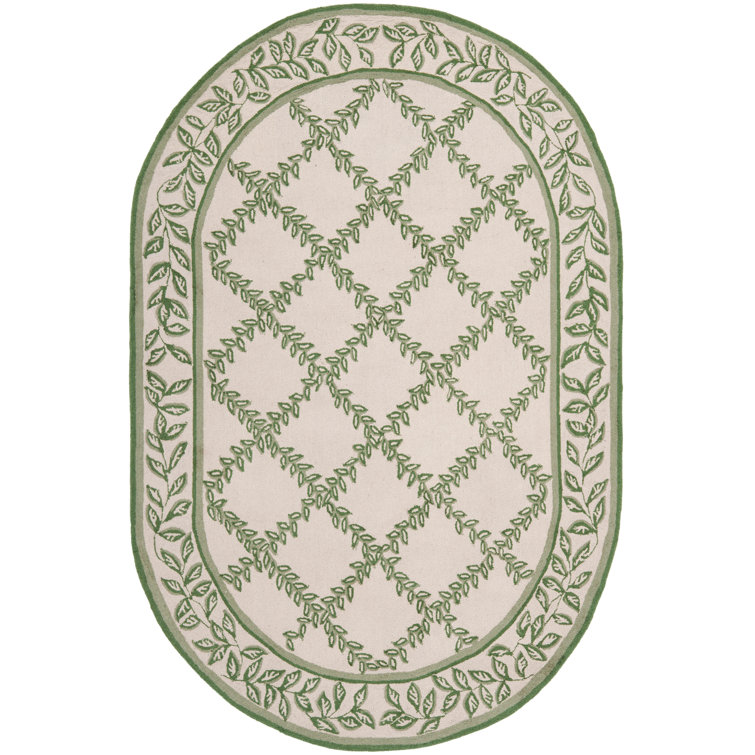 Jonsson Hand Hooked Wool Pile Geometric Rug