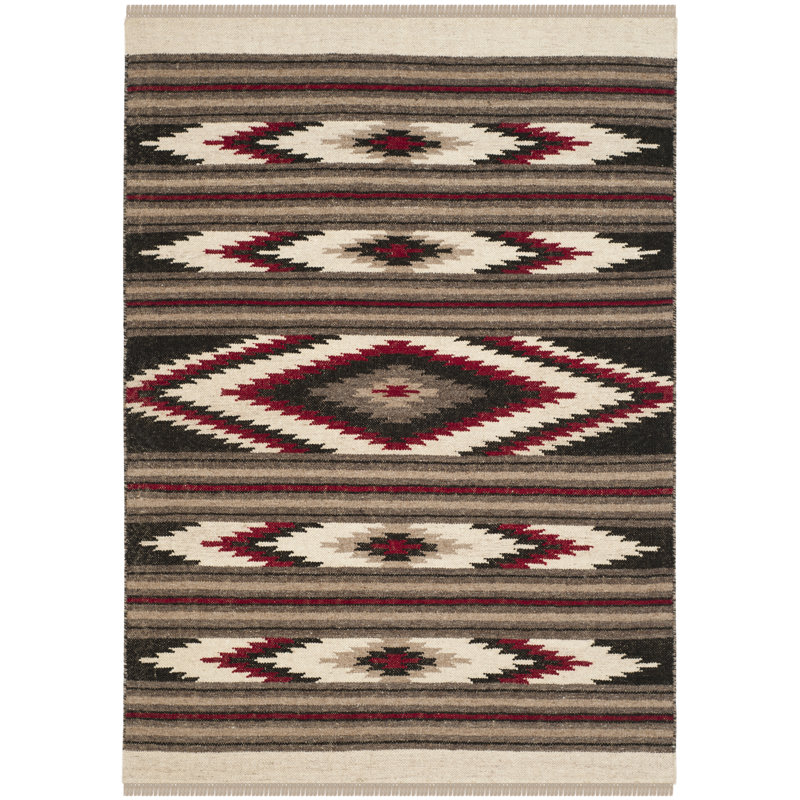 Ralph Lauren Quiet Path Wool Geometric Rug, Rectangle 4' x 6'