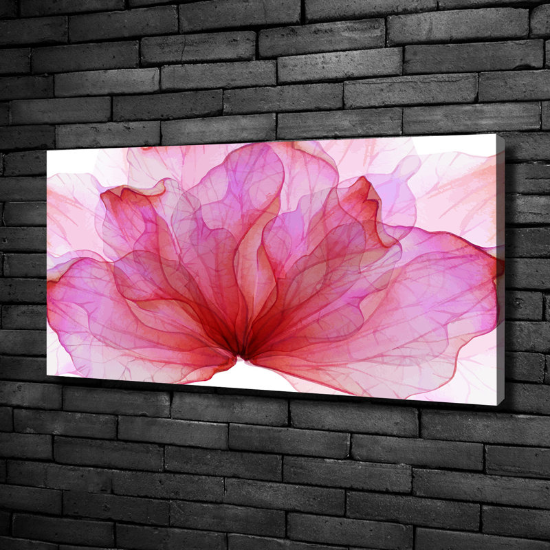 Pink Flower 1 Piece Wall Art on Canvas