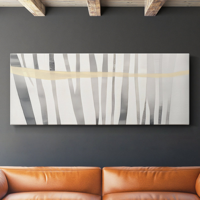 Toile tendue avec châssis abstrait Series # 7 III, H 20 po x l 50 po