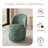 Upholstered Modern Green Chenille Barrel Swivel Side Dining Chair (Set of 2)-1380922948