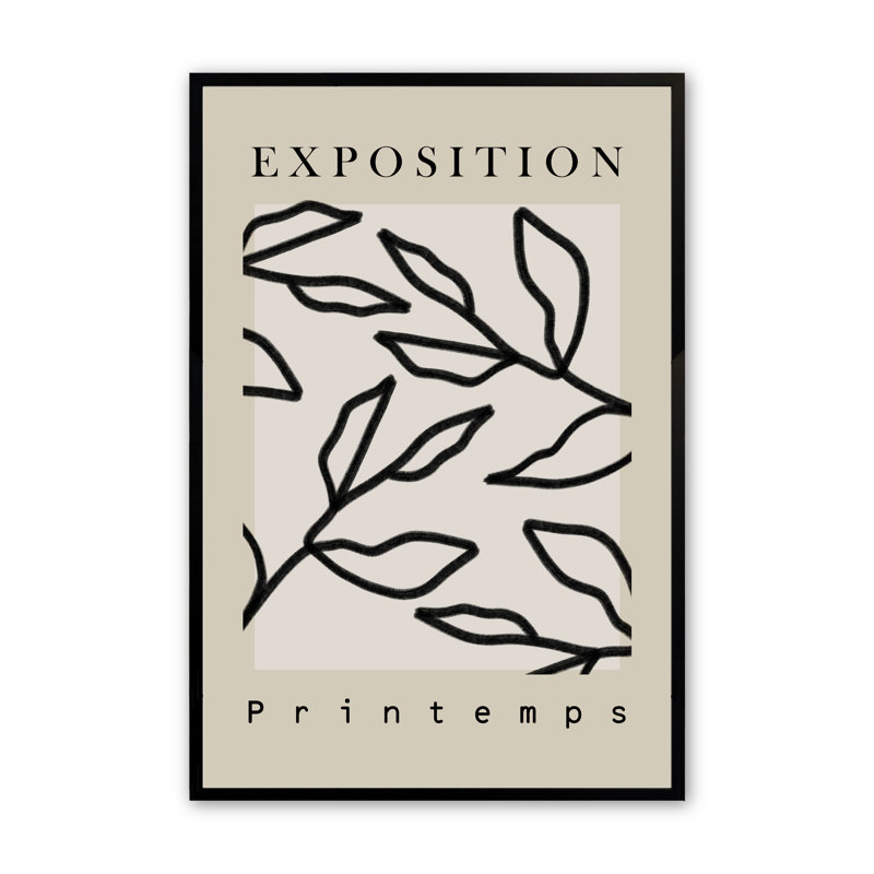 Les Fleurs Enchantées, impression sur papier 2 pièces, H 21,5 po x l 17,5 po x P 1 po, Noir satiné