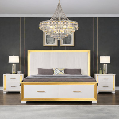 Javario King 3PC blanc et or