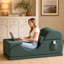 Chaise de yoga 2 en 1 pliable avec housse amovible lavable, méridienne ergonomique et banc de lit pour Home Studio-1959189586