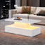 Pedestal Coffee Table with Storage-1228329216