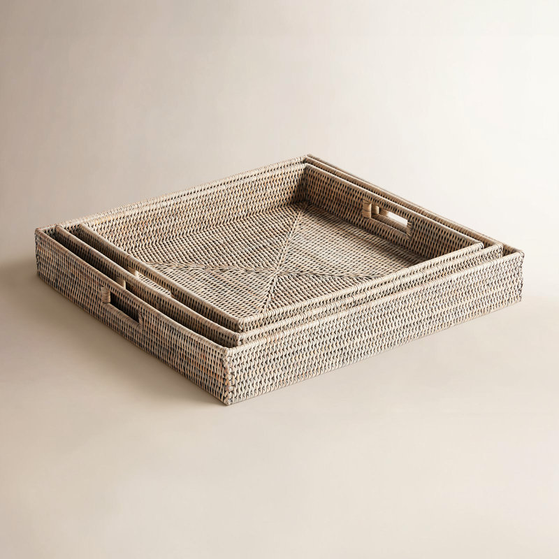 Burma Rattan/Wicker Decorative Tray