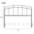 Francisco King Headboard Only - Black Walnut-1678645888