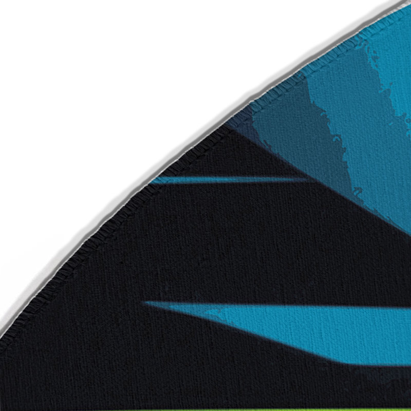 Neon Splinter Indoor And Outdoor Area Rug, Round 5'