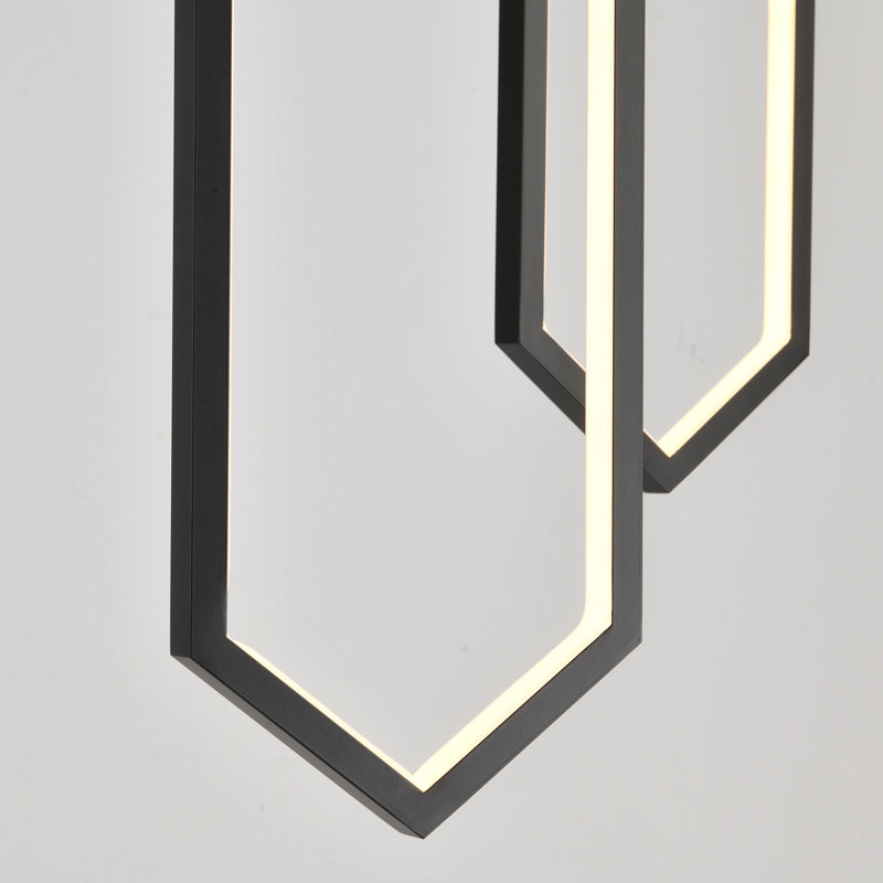 Luminaire suspendu en forme de grappe pour escalier avec télécommande Keysha 