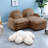 Cloud Comfort Sectionals Teddy Fabric Modern Modular Home Seating