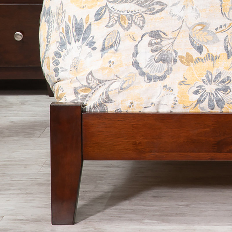 Lit plateforme Madison, Double, Walnut