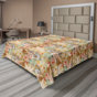 Beige, caramel ,saumon / floral