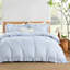 Housse de couette Andingham Gingham, housse de couette Sage Ruffle Farmhouse, ensemble de housse de couette en microfibre pré-lavée 3 pièces avec fermeture à glissière et attaches d'angle, 79 po x 90 po-124609539-124609542