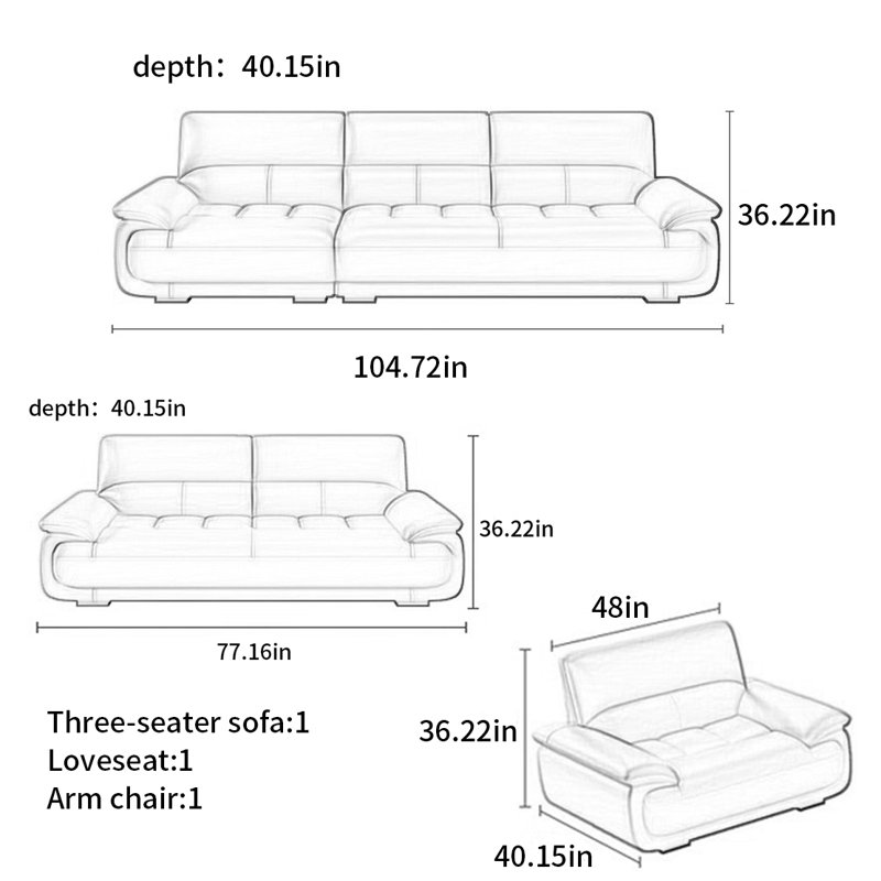 Modern simple and light luxury sofa