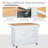 Mobile Kitchen Island with Drop Leaf-2135671298
