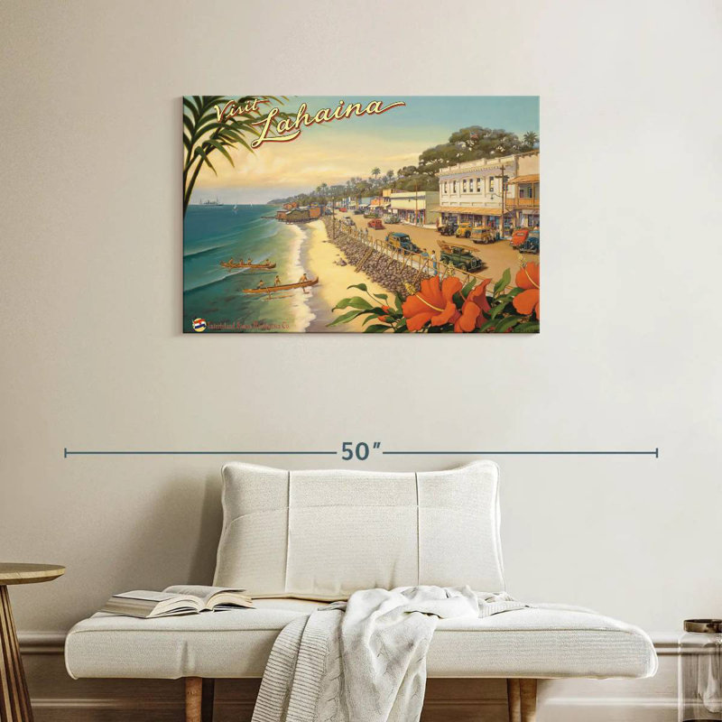 Gillard Visit Lahaina, 24" H x 36" W