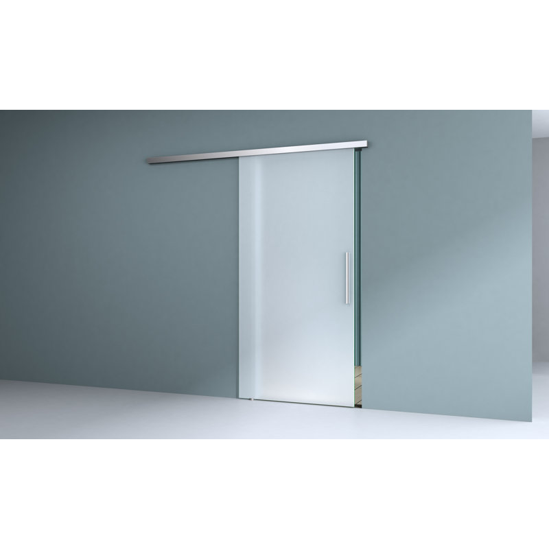 Durovin 1025mm internal Sliding Glass Door - Fully Frosted - Bar Handle - With Soft Close, 1025mm x 2050mm