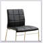 Ensemble de 2 chaises d'appoint rembourrées en similicuir noir et chrome, parfaites pour les intérieurs modernes et les sièges confortables