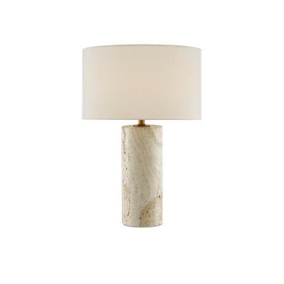 Lampe de table en laiton antique 25,5 po Vespera