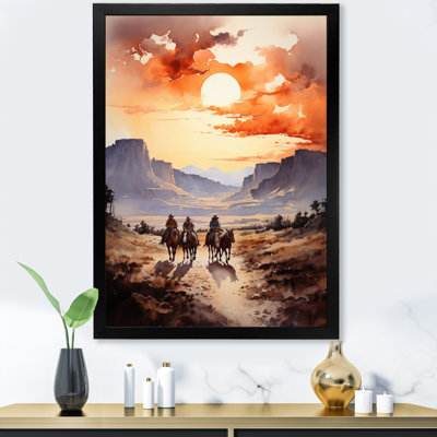 Manelle " Cowboy Chasing The Sunset III "