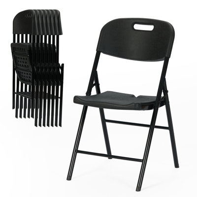 Paquet de 8 chaises pliantes plus épaisses de 800 lb, chaise pliante de qualité commerciale