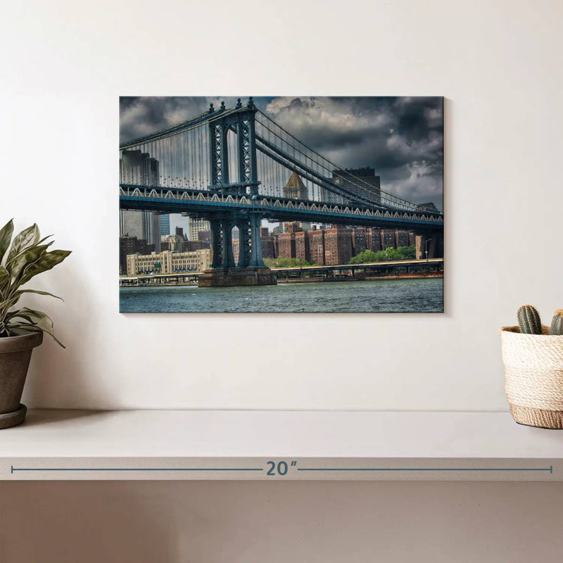 Lilie Blustery Manhattan Bridge, H 8 po x l 12 po