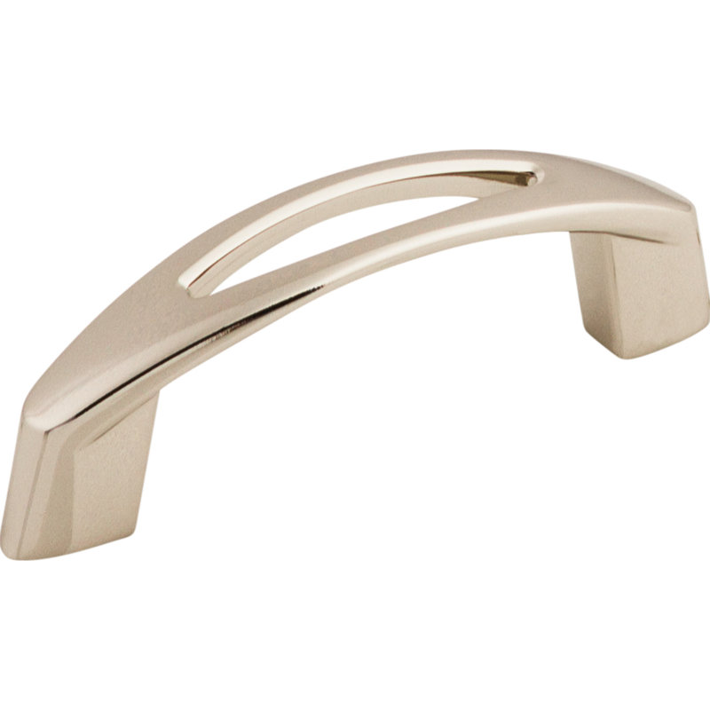 Verona Bar Pull, Polished Nickel, 3" Center to Center