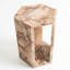 Luxury Pink Natural Marble Pedestal Table, Polished And Waterproof, 16cm Wide Drink Stand, High - Quality Stone,