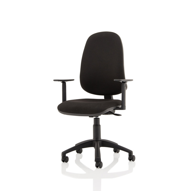 Novus III Polyester Blend Office Chair, Black