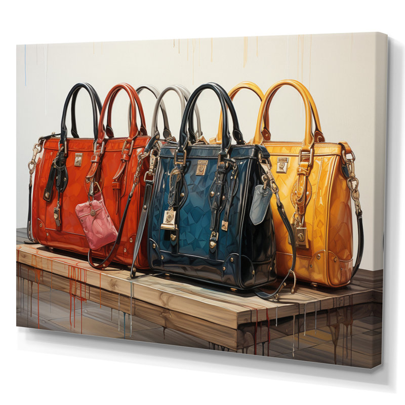 «Minimalims Designer Bag Envy III», reproduction sur toile, 34" H x 44" W, Toile tendue