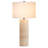 Corbett 29" Tall Natural Travertine Stone Table Lamp with Fabric Shade