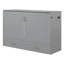 Grand lit escamotable mural avec tiroirs, prises USB et prises de courant, poulie peu encombrante, gris-1392133953-1392133954