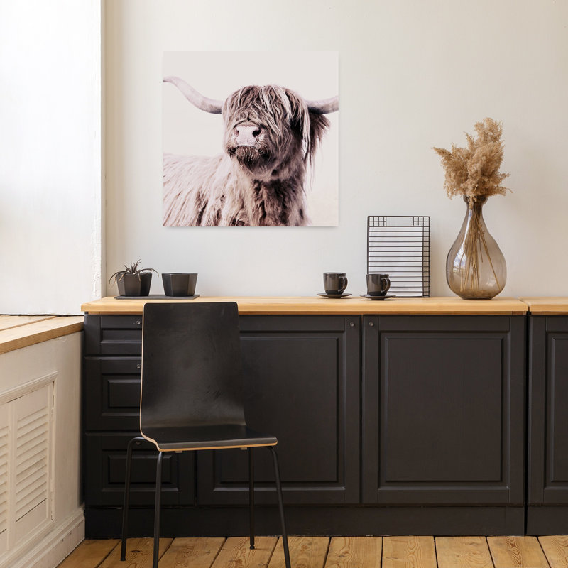 Art mural abstrait contemporain Highland, H 18 po x l 18 po