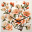 Horloge murale Peach Blossom Bliss IV - Floral-106134474