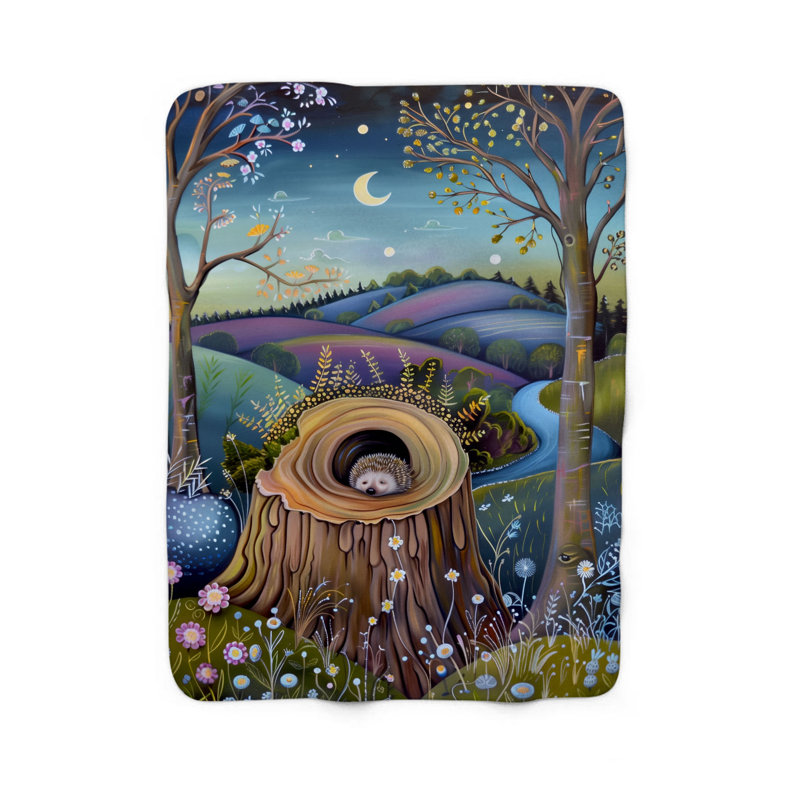 Couverture Nocturnal Hillscapes, L 80 po x l 60 po