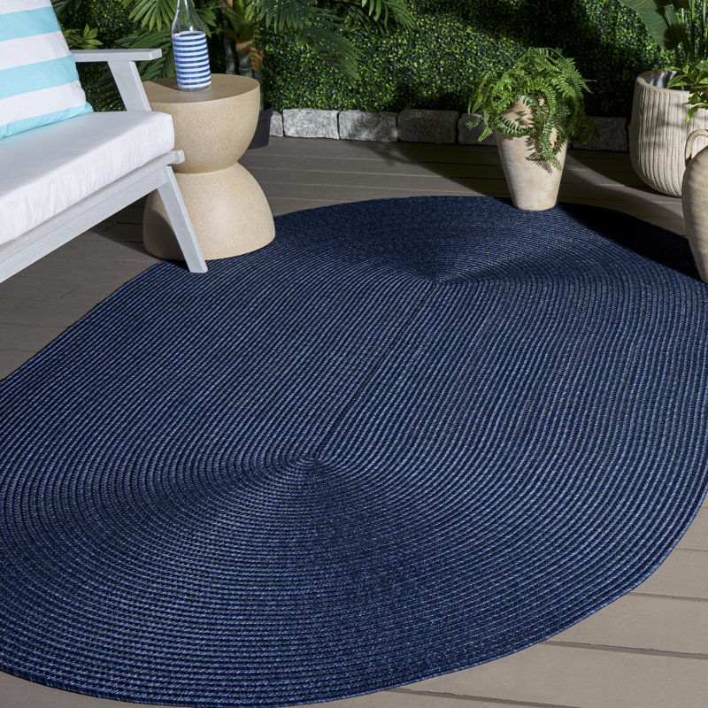Tapis d'intérieur tissé à la main Albus, Ovale 6 pi 0 po x 8 pi 0 po
