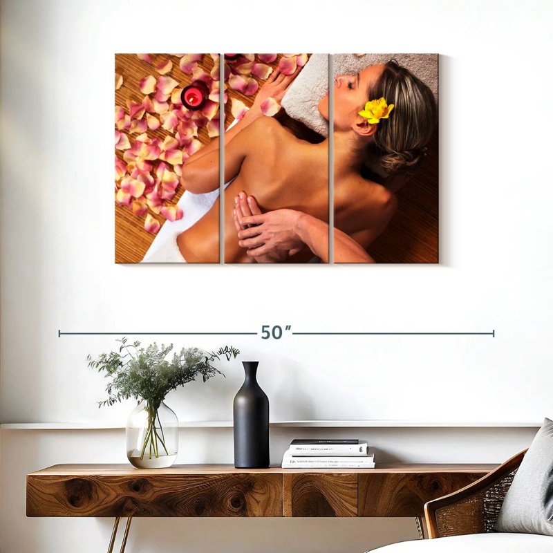 Kerrick Floral Back Massage Spa, 24" H x 38" W