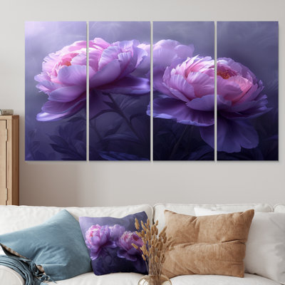 Solene - pivoines, ensemble d'art sur toile