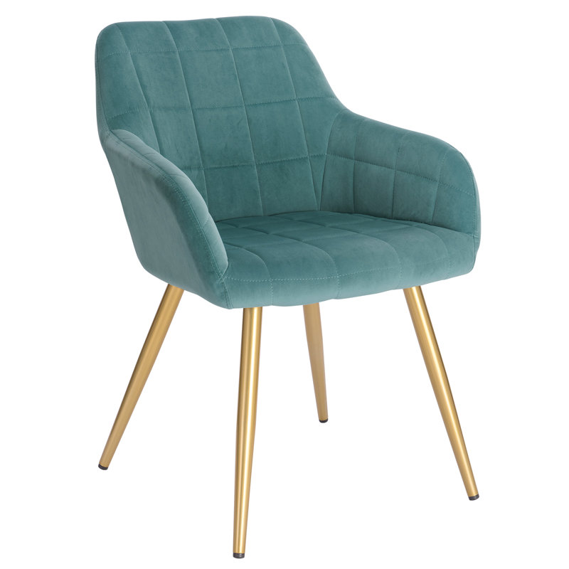 Palumbo Upholstered Dining Chair, Gold, Mint