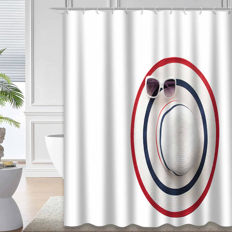 Rideau de douche Summer Beach, L 72 po x l 78 po
