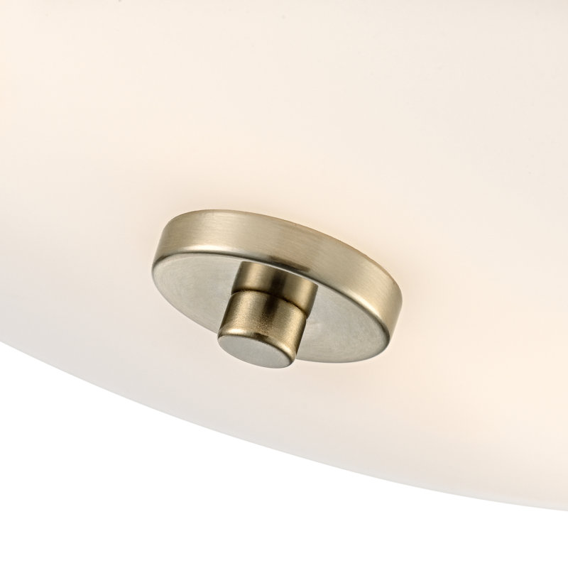 Alfred 22" 2-Light Semi-Flush Mount - Modern Gold, Brushed Gold
