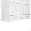 Grand lit escamotable avec grands tiroirs et USB, blanc brossé-419927617