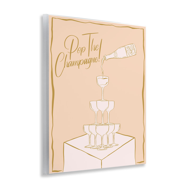  «Pop The Champagne Expression» par Hey Bre! Creative Studio