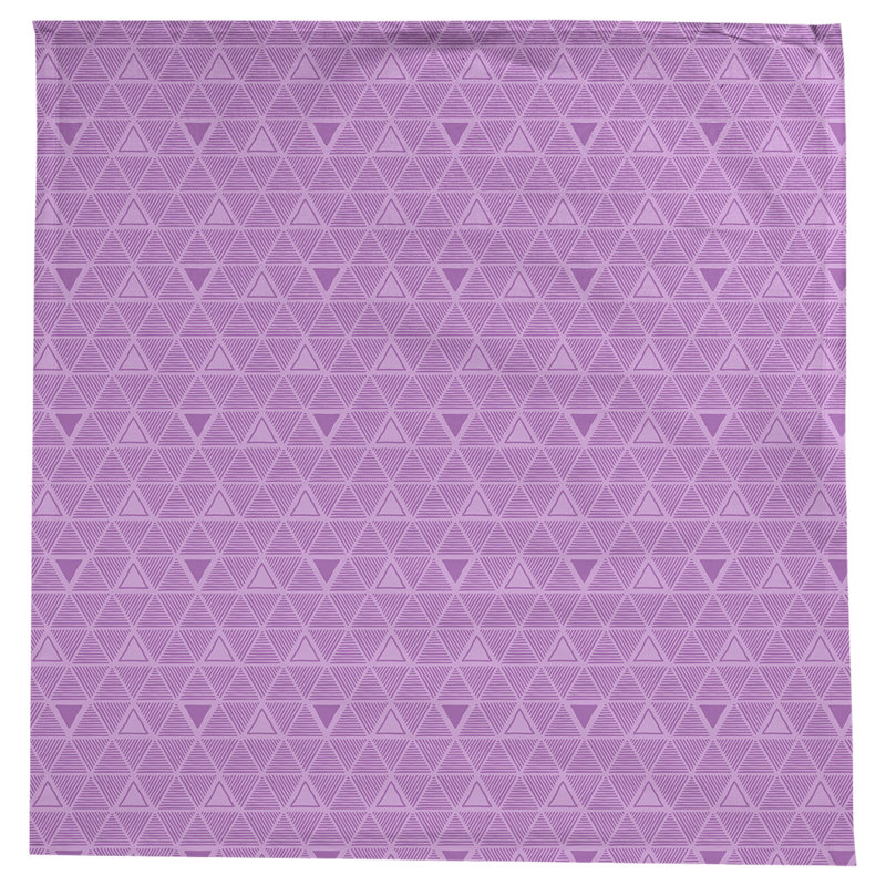 Nappe triangles dessinés à la main classiques, Violet clair
