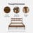 Josse Ted Bed, Walnut-97839332