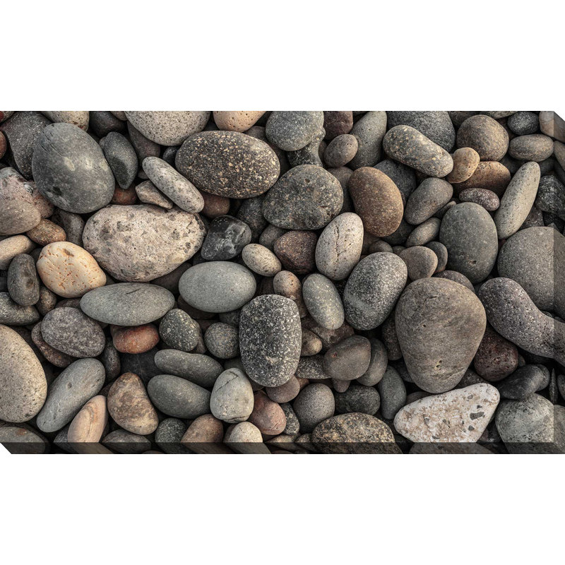 « pebbles vii », reproduction de photo sur toile tendue, H 18 po x l 30 po x P 1 po